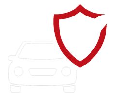 Garantie-Symbol mit Auto und rotem Schild – Fahrzeugsicherheit und Garantie bei Arndt Tuning Berlin